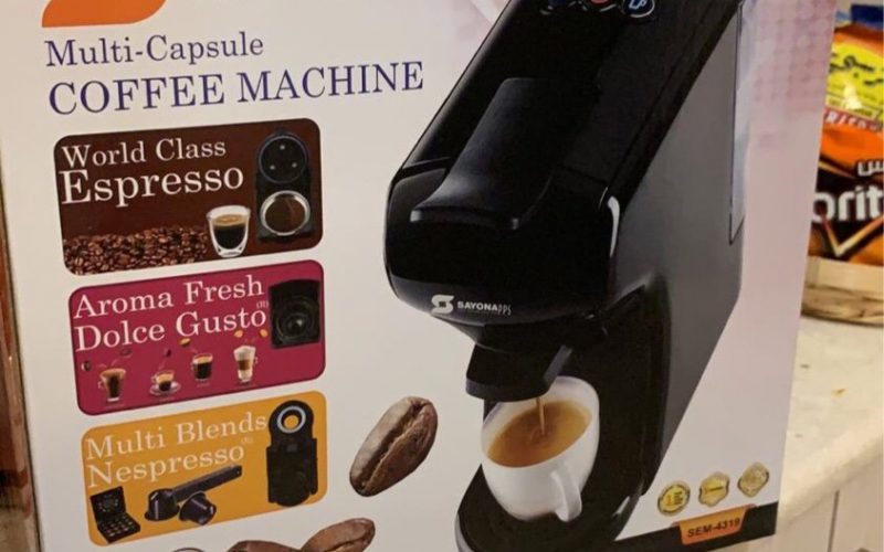 ماكينة صنع قهوة لجميع انواع الكبسولات وقهوه الاسبرسو ...