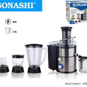 خلاط إحترافي SONASHI متعدد الإستعمالات 4في1 مصنوع من الستانلس ستيل 4in1 Powerful Juicer / Blender SJB 401
