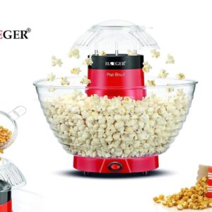 ماكينة صنع الفشار المنزلية Heager بدون زيت – Popcorn Machine
