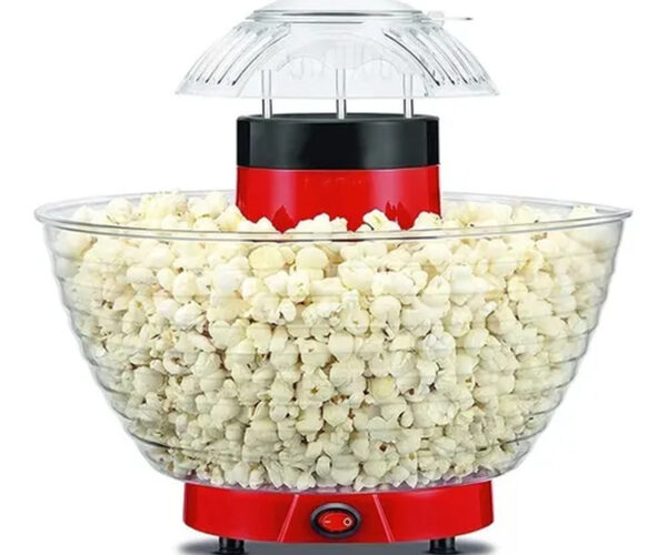 ⁦ماكينة صنع الفشار المنزلية  بدون زيت - popcorn machine⁩ - الصورة ⁦3⁩