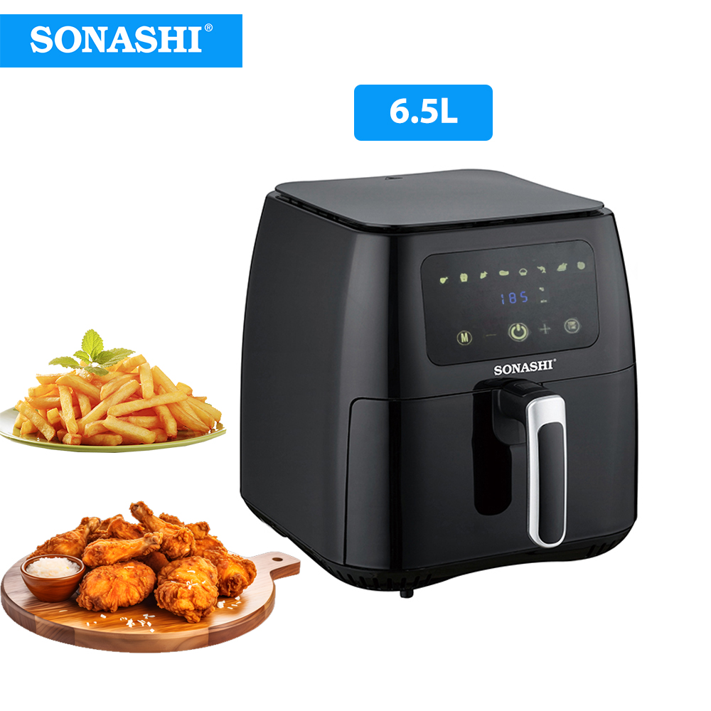 قلاية سوناشي الهوائية بدون زيت ديجيتال 1700واط 8لتر