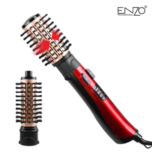 فرشاة السشوار الدوارة 2في1 من اينزو