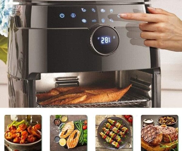 ⁦قلاية هوائية(فرن) DSP ديجيتال 12 لتر /1800 واط⁩ - الصورة ⁦2⁩
