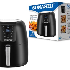 قلاية سوناشي الهوائية بدون زيت ديجيتال 1800واط 8.2 لتر