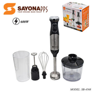 الهاند بلندر الاصلي* 4 في 1 ستانلس ستيل من سايونا