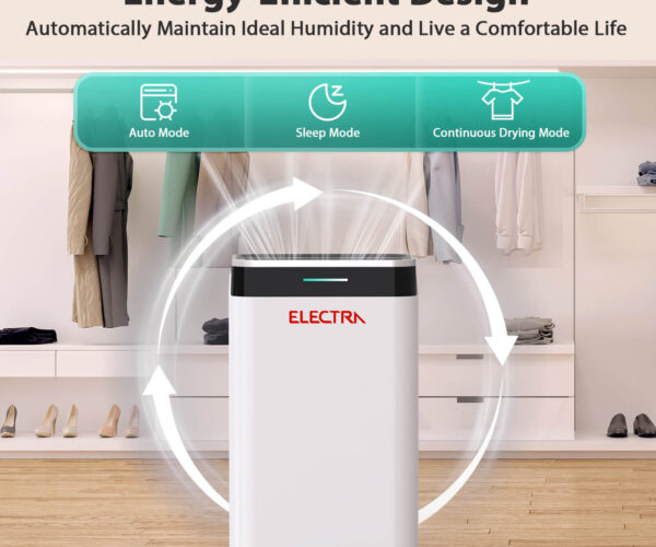 ⁦جهاز سحب الرطوبة والروائح  Electra dehumidifier خزان 6.5لتر⁩ - الصورة ⁦4⁩
