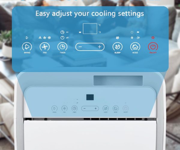 ⁦مكيف الغاز  المتنقل الكترا حامي بارد  1 طن فعلي 12000 btu⁩ - الصورة ⁦2⁩