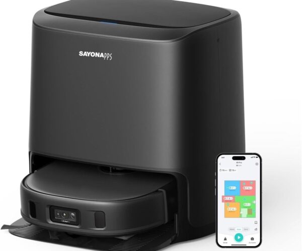 مكنسة  روبوت ذكية مع خزان Sayona Reboot IQ Robot Vac