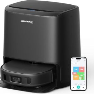 مكنسة  روبوت ذكية مع خزان Sayona Reboot IQ Robot Vac