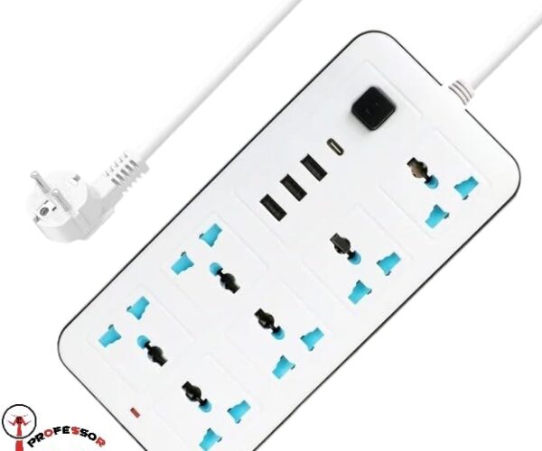 ⁦وصلة كهربائية مستطيلة متعددة الاستخدامات - الأمان والقوة في جهاز واحد! ⚡🔌⁩ - الصورة ⁦4⁩