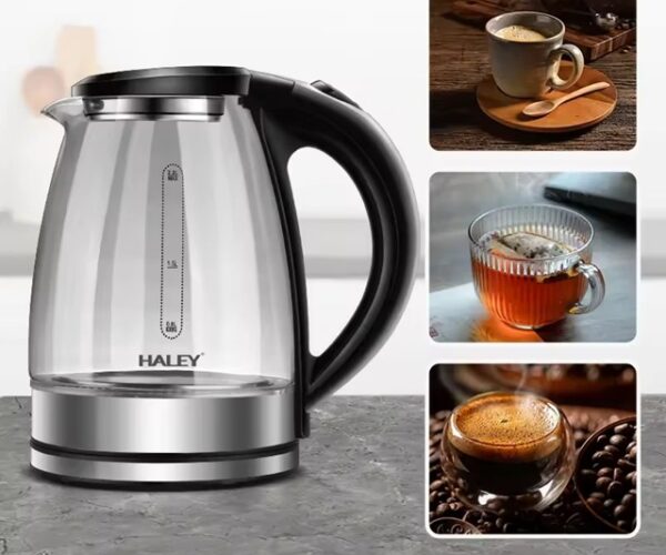 ⁦سخان مياه كهربائي زجاج  من ماركة Haley بسعة 2.2 لتر و قدرة 1800 واط⁩ - الصورة ⁦2⁩