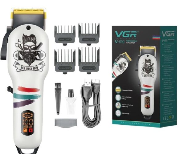 ماكينة حلاقة شعر ولحية احترافية لاسلكية قابلة لإعادة الشحن-من VGR-699