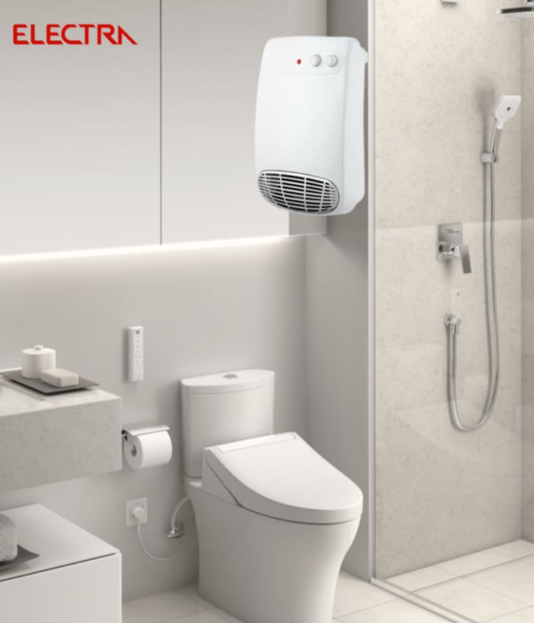 صوبة هواء ساخن للحمام من الكترا بقوة 2000 واط - الصورة 3