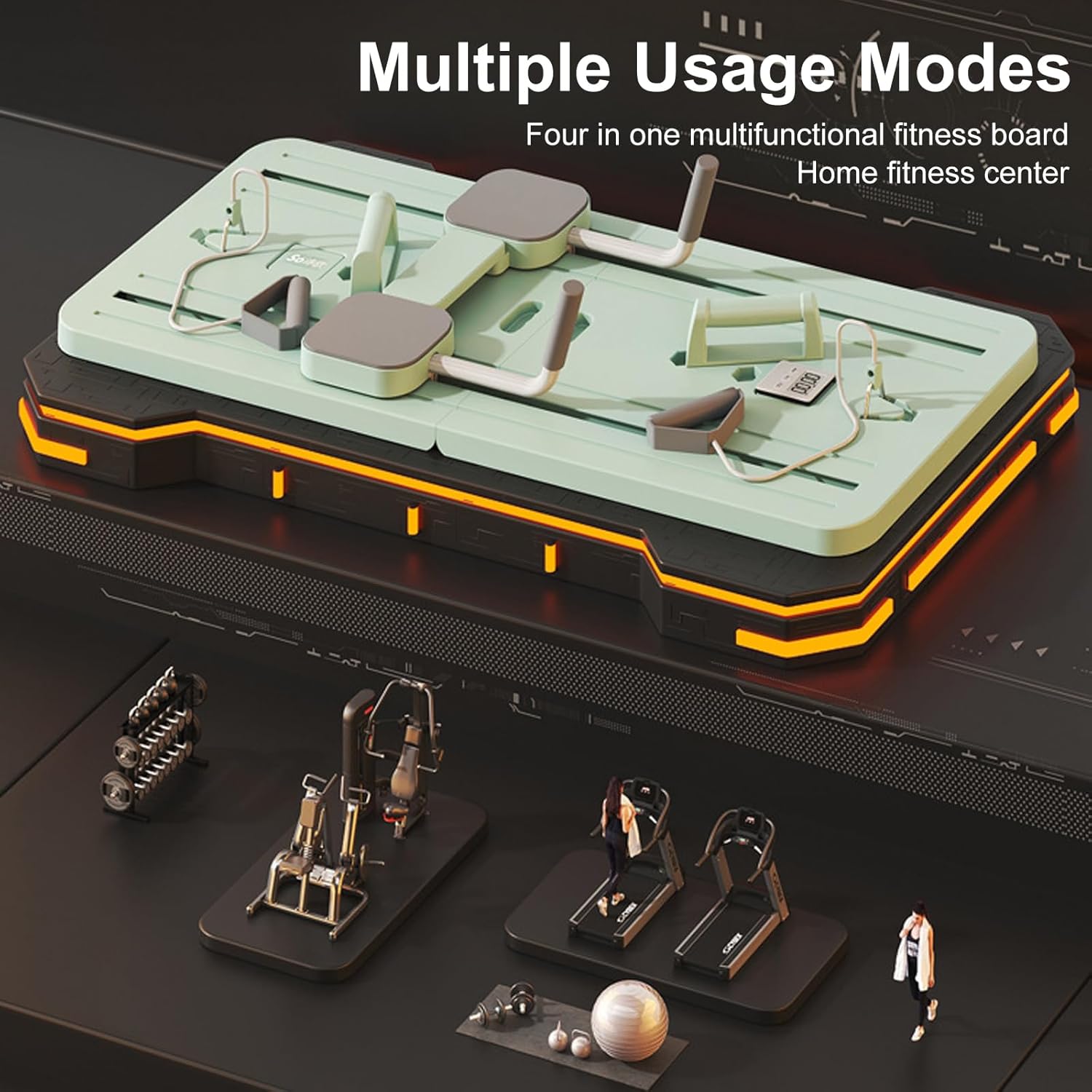 لوح تمارين البطن المحمول متعدد الوظائف للتدريب على البيلاتيس - الصورة 5