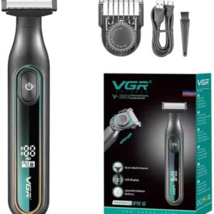 ماكينة حلاقة VGR مقاومة للماء برأسين احترافية V-360