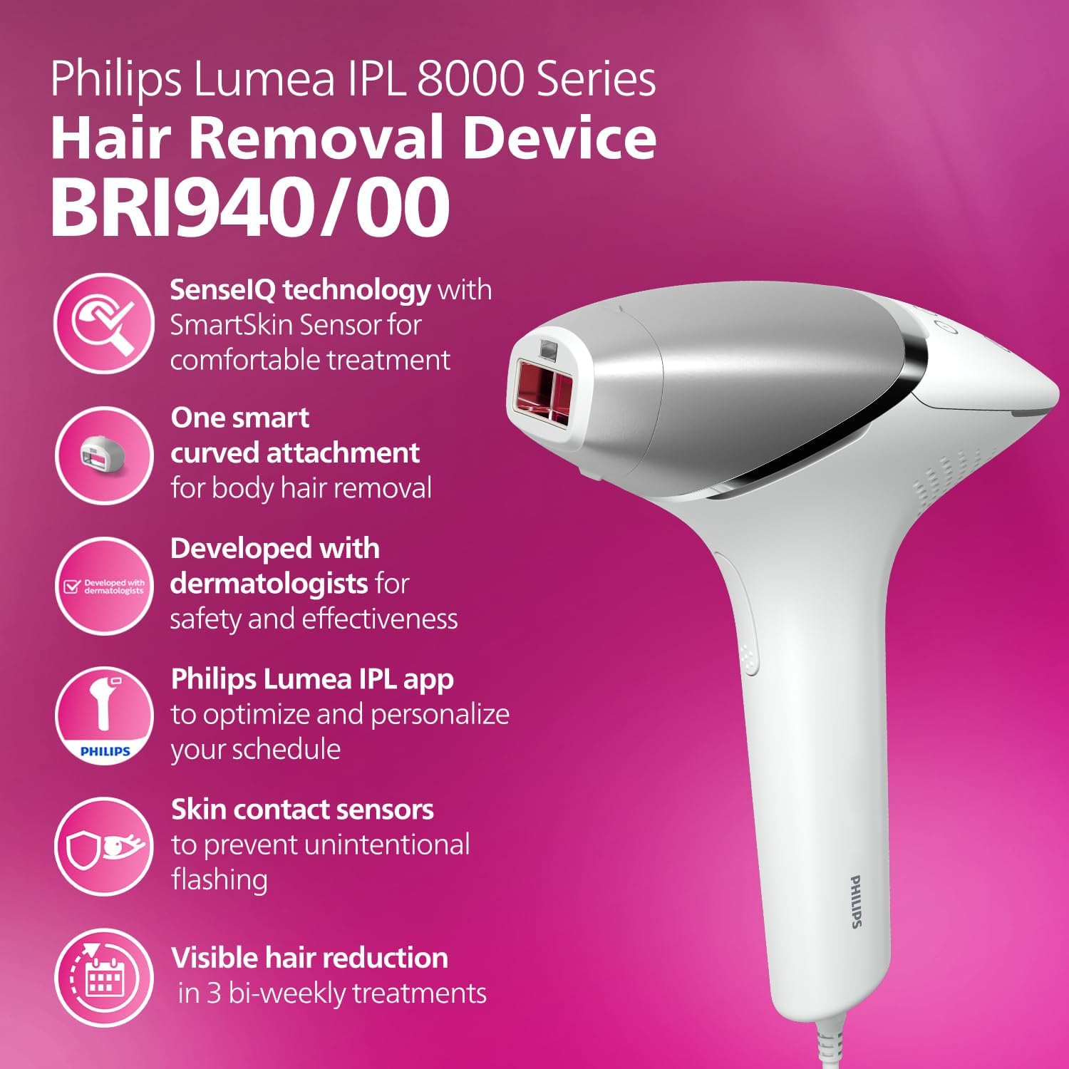 جهاز Philips Lumea 8000 لإزالة الشعر بتقنية IPL! - الصورة 4