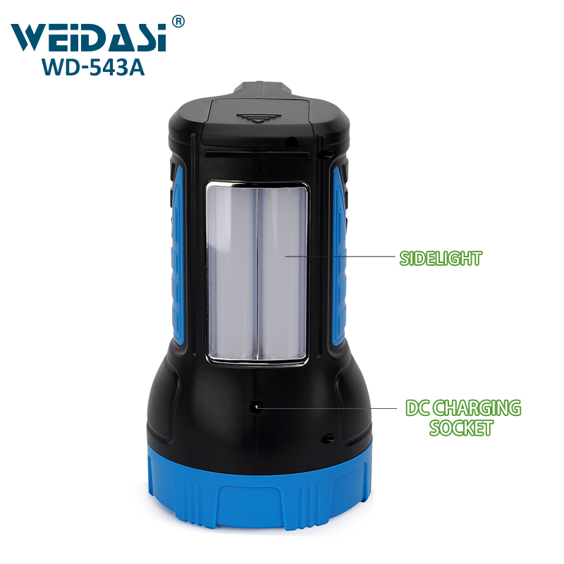 كشاف LED قوي بعيد المدى للإضاءة الخارجية قابل لإعادة الشحن - الصورة 4