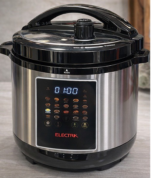 طنجرة ضغط كهربائية من ماركة Electra بسعة 12 لتر - الصورة 3