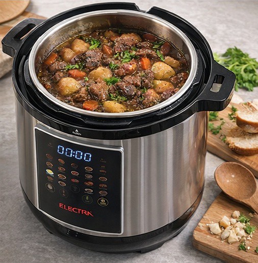 طنجرة ضغط كهربائية من ماركة Electra بسعة 12 لتر - الصورة 5