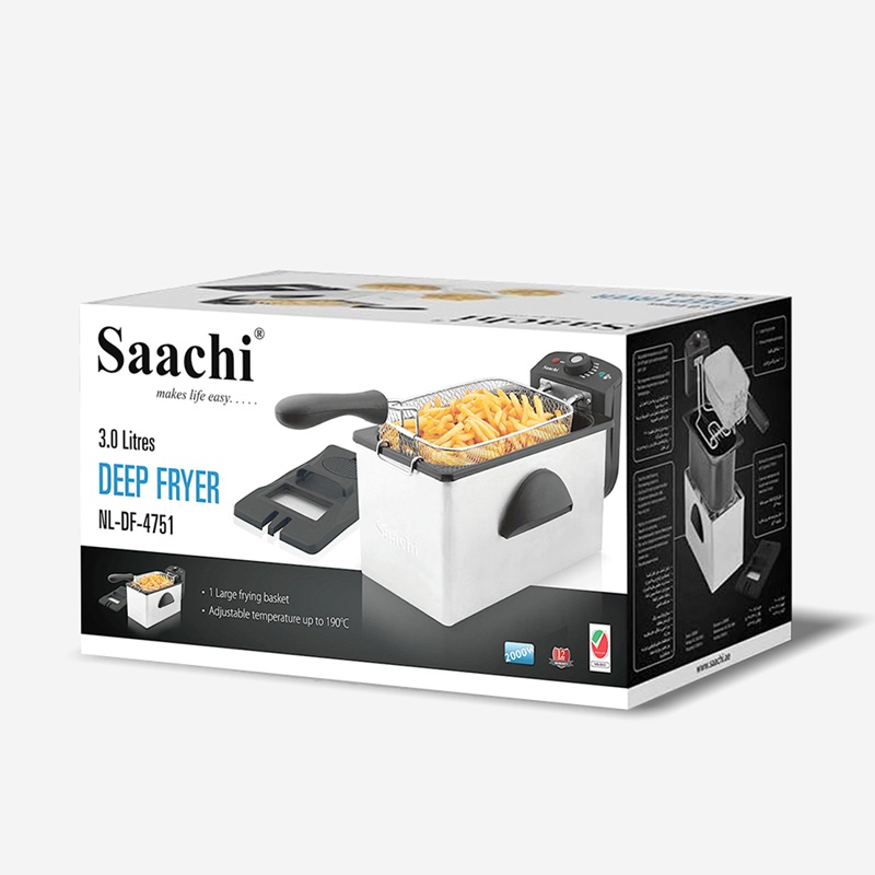 قلاية زيت كهربائية 3 لتر من ساشي - الصورة 4