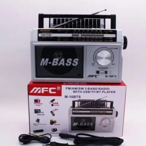 راديو يعمل على طاقة شمسية و كهربائي و على بطارية و فيه سماعة بلوتوث