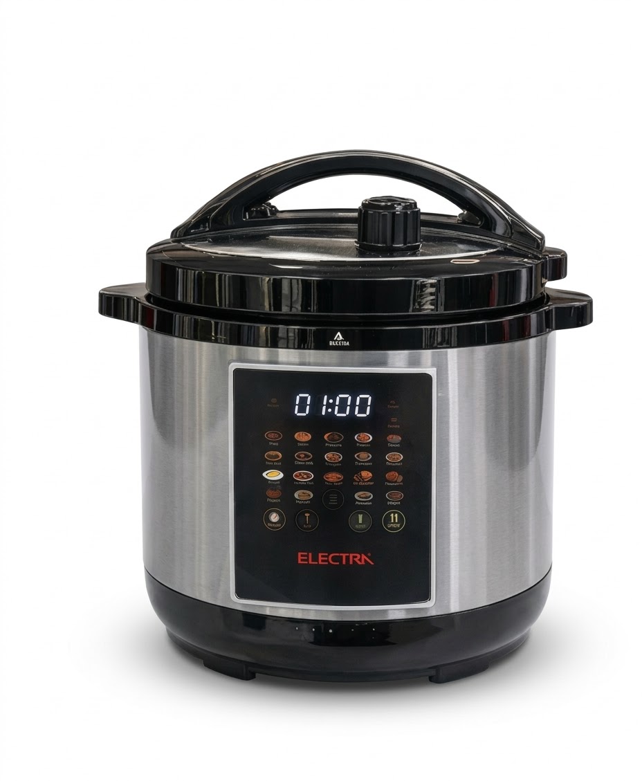 طنجرة ضغط كهربائية من ماركة Electra بسعة 12 لتر