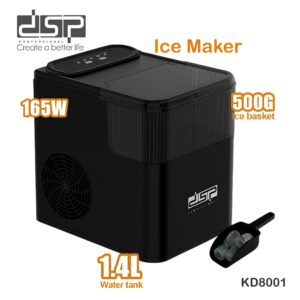 جهاز صانع الثلج من DSP بحجم 12 كيلو(لون اسود)