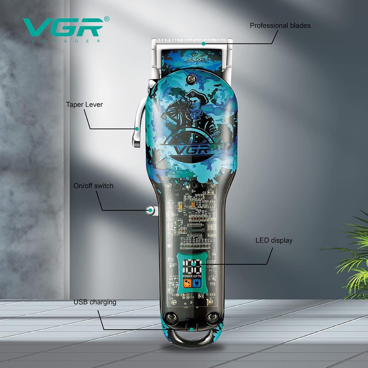 ماكينة حلاقة الشعر Vgr V-685 - الصورة 2