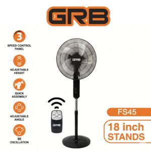 مروحة ستاند مع ريموت 18 انش من GRB