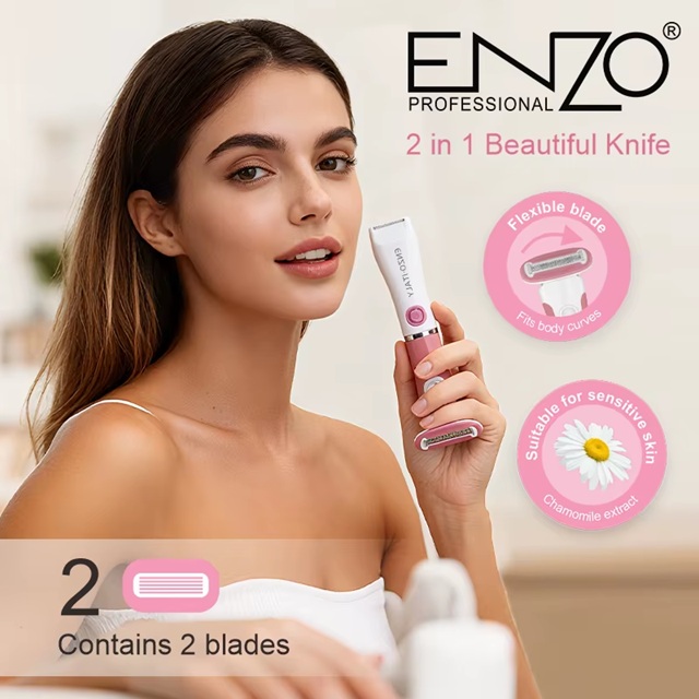 ماكينة حلاقة شحن ENZO Hydro Silk 2 in 1 - الصورة 6
