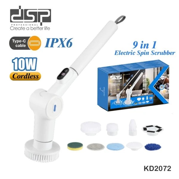 فرشاة تنظيف اللاسلكية 9 في 1 من DSP