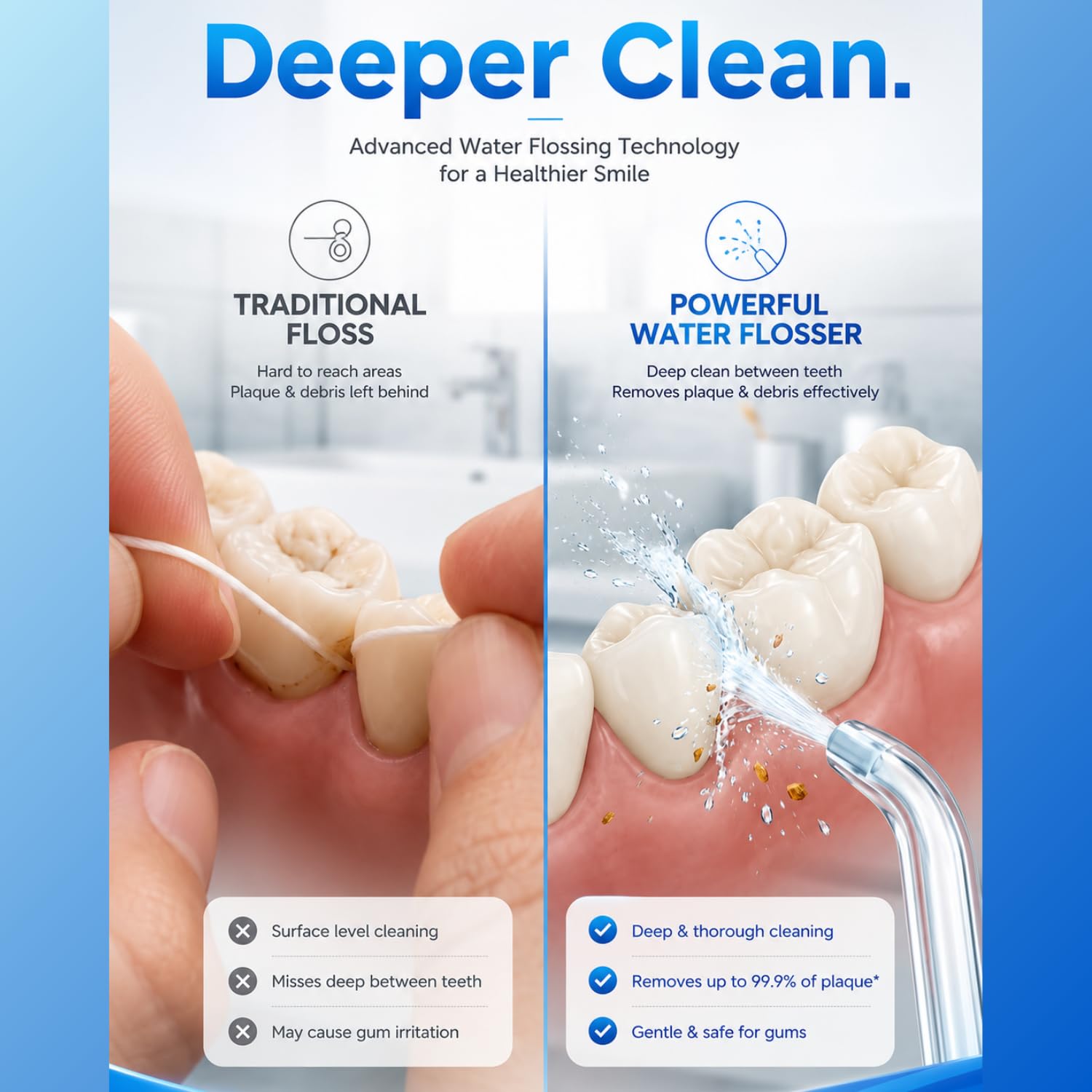جهاز تنظيف الأسنان بالماء (Water Flosser) من MDHL - الصورة 6